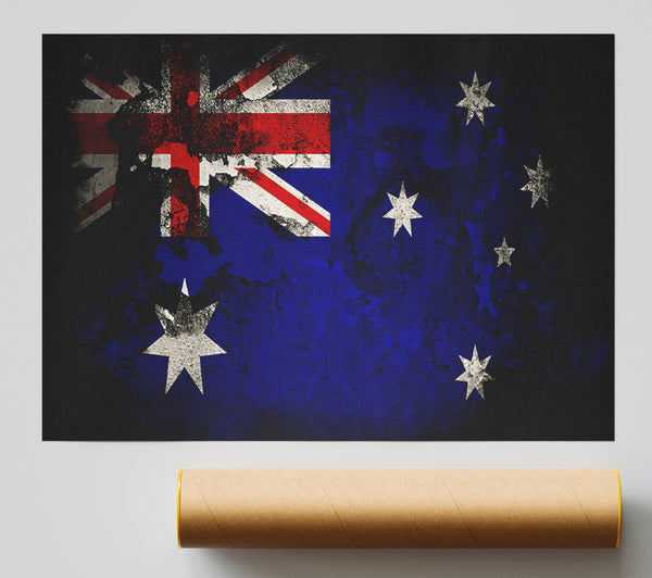 Australian Flag Grunge