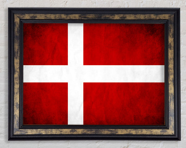 Denmark Flag Grunge