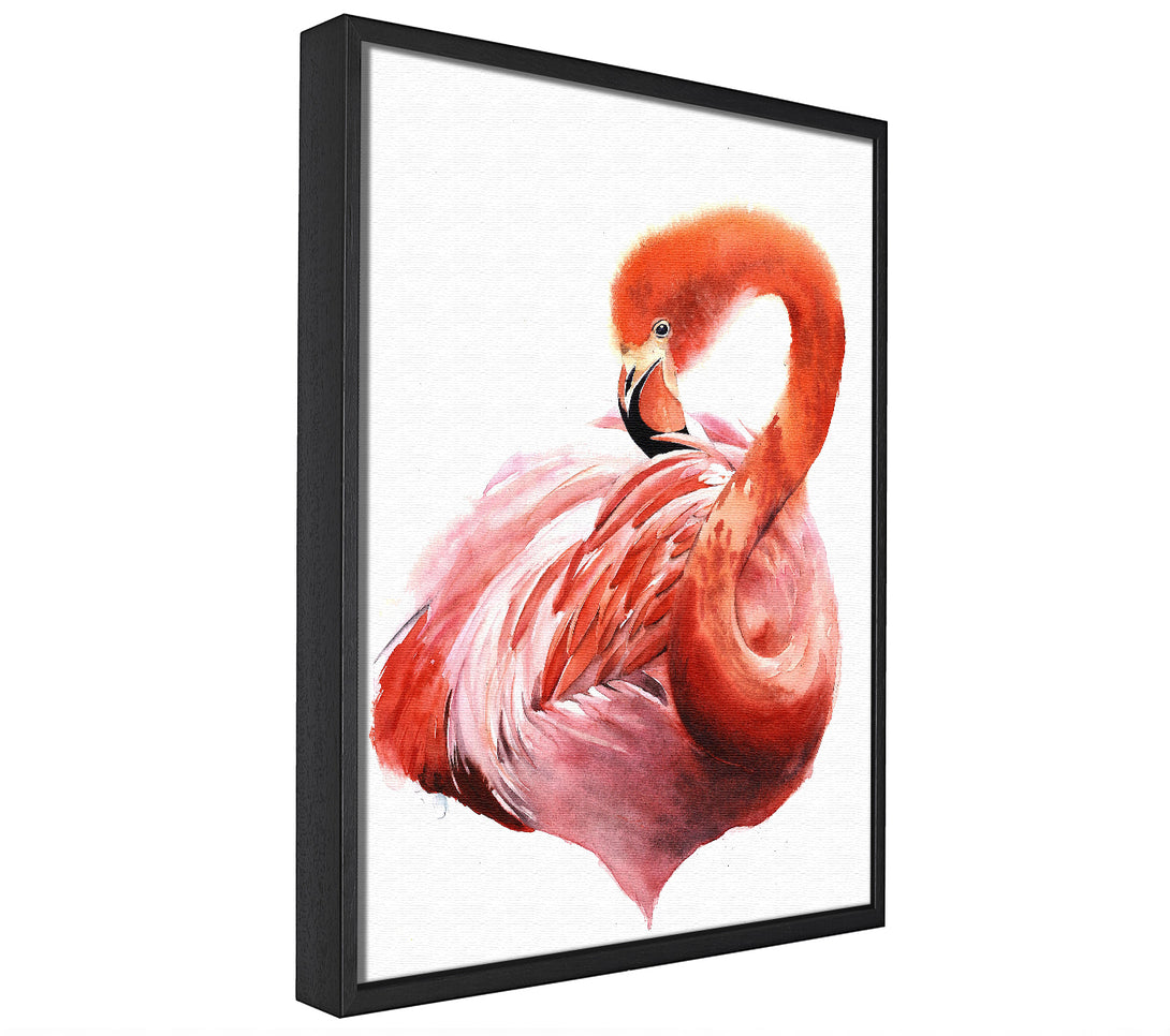 A picture of a Flamingo Groom framed canvas print sold by Wallart-Direct.co.uk