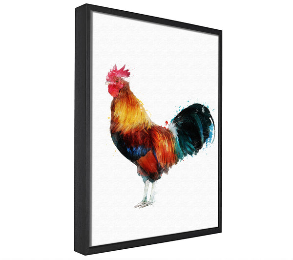 A picture of a Rooster framed canvas print sold by Wallart-Direct.co.uk