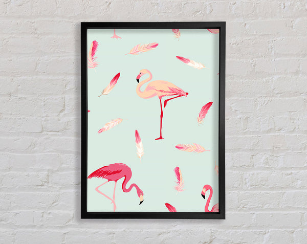 Pink Flamingo Feathers