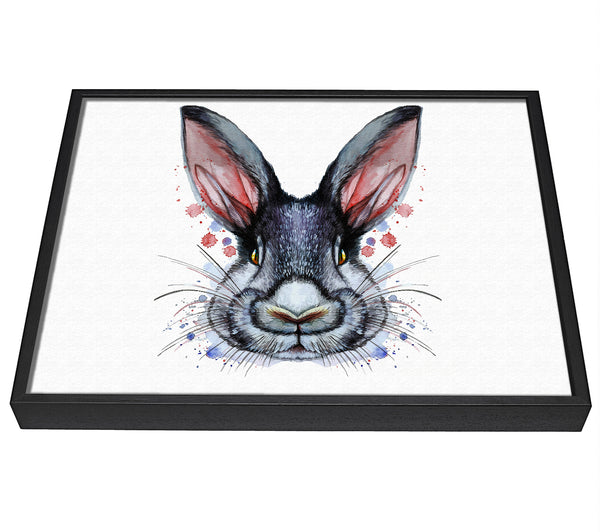 A picture of a Pink Rabbit Ears framed canvas print sold by Wallart-Direct.co.uk