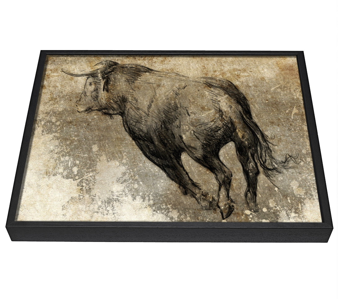 A picture of a Bull Run framed canvas print sold by Wallart-Direct.co.uk