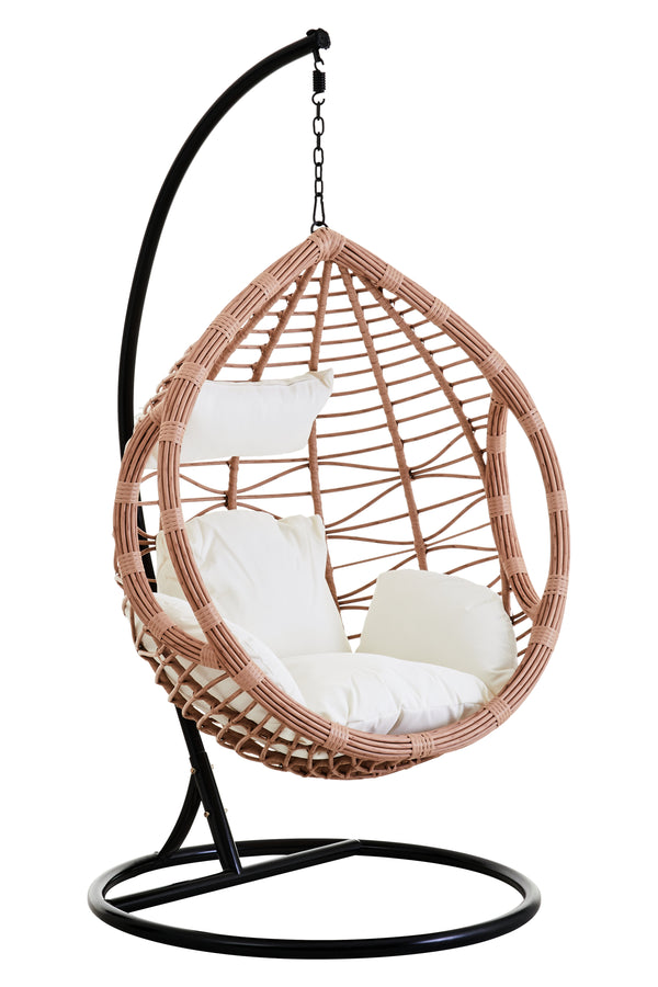 Natural Rattan Effect Hanging Chair for Goa