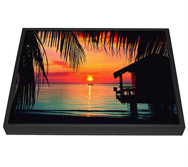 A picture of a Paradise Living framed canvas print sold by Wallart-Direct.co.uk