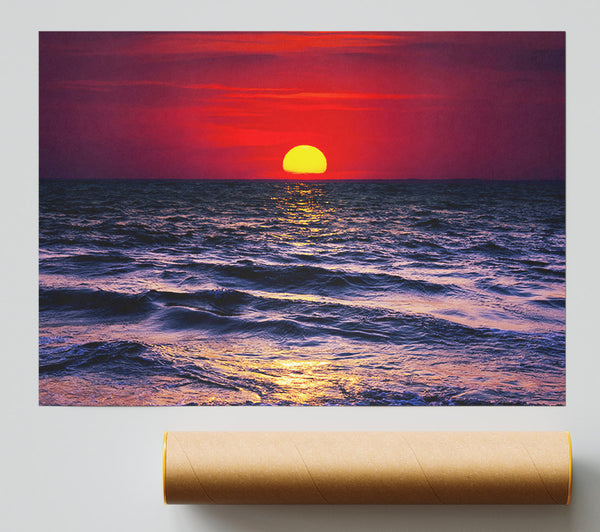 Golden Sunset Ocean