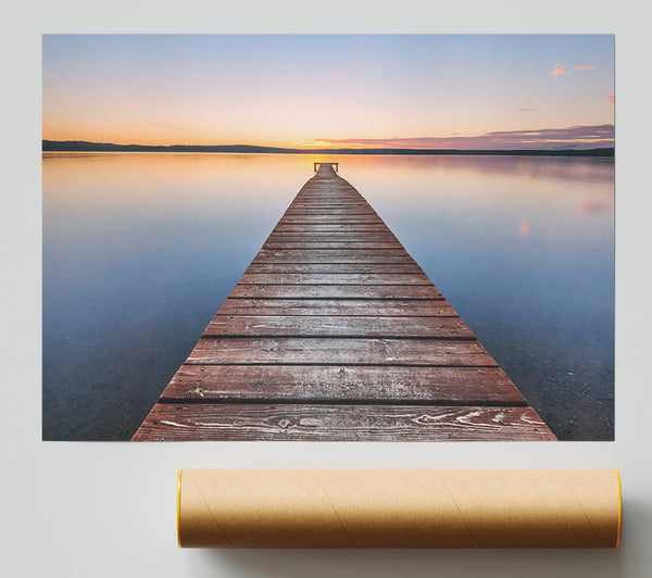 Tranquil Dock To The Sun