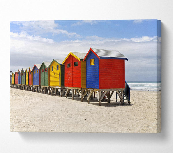 Row Of Beach Huts