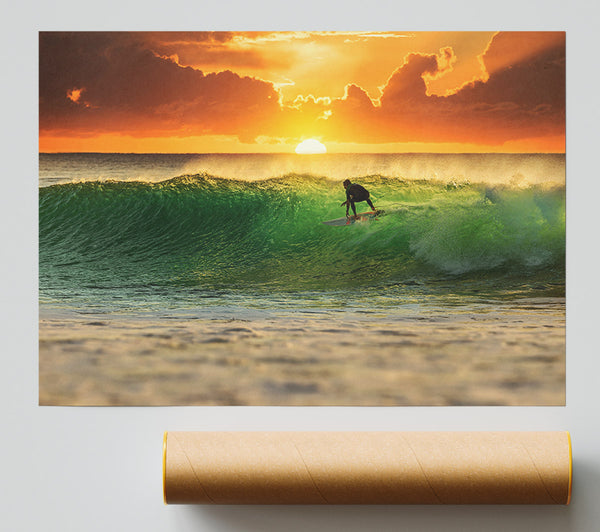 Surfer Sunset