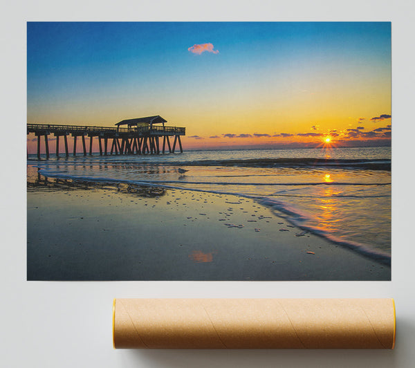 Pier At Sunset