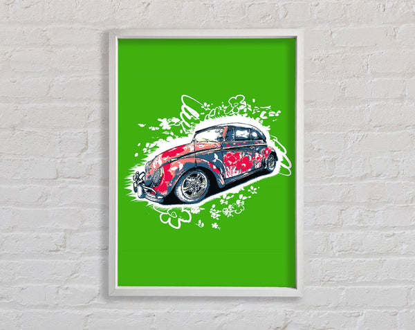 Flower Power VW Beetle