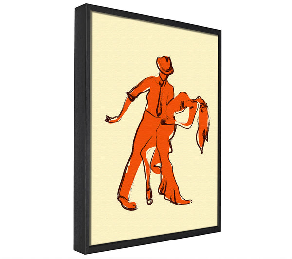 A picture of a Salsa 1 framed canvas print sold by Wallart-Direct.co.uk