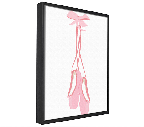 A picture of a Ballerina Shoes 1 framed canvas print sold by Wallart-Direct.co.uk