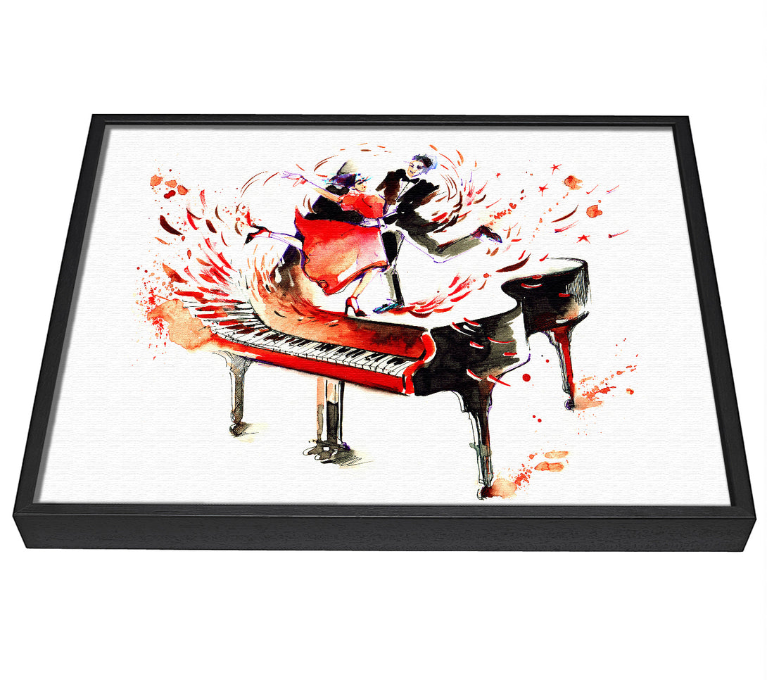 A picture of a Music The Dance Of Live framed canvas print sold by Wallart-Direct.co.uk