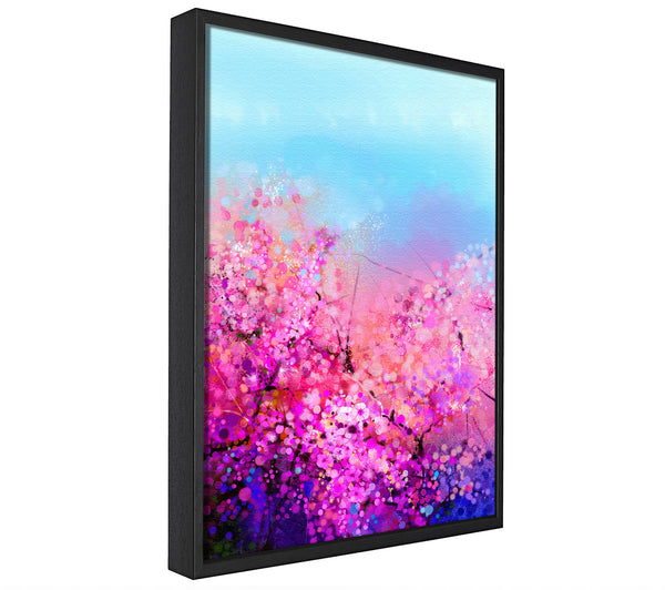 A picture of a Pink Petal Madness framed canvas print sold by Wallart-Direct.co.uk