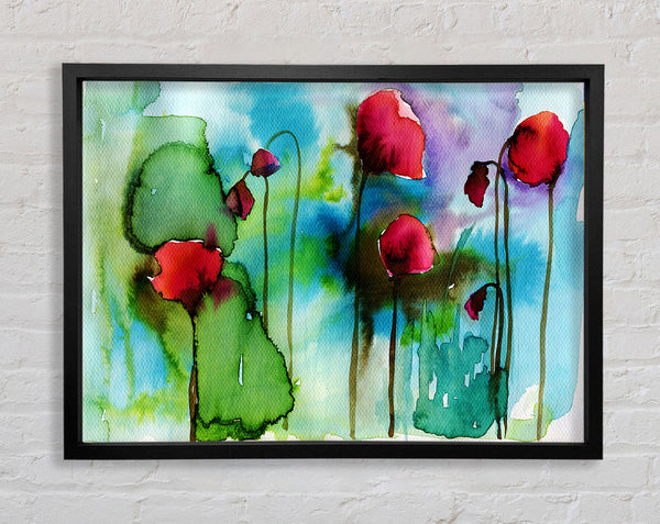 Watercolour Poppies