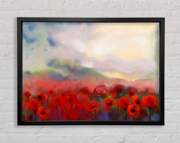 Poppy Field Abstract