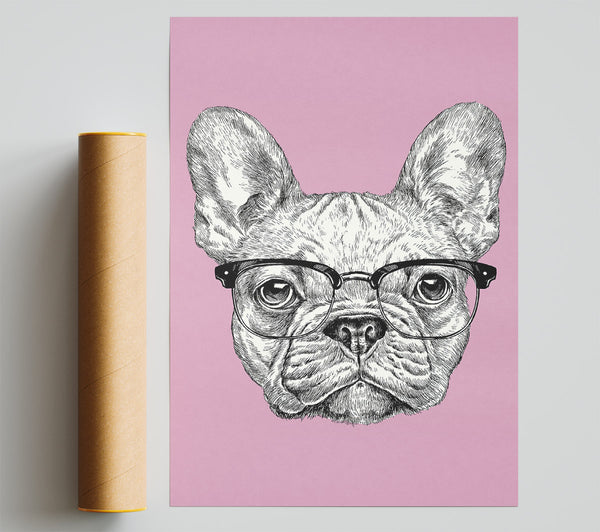 French Bulldog In Glasses