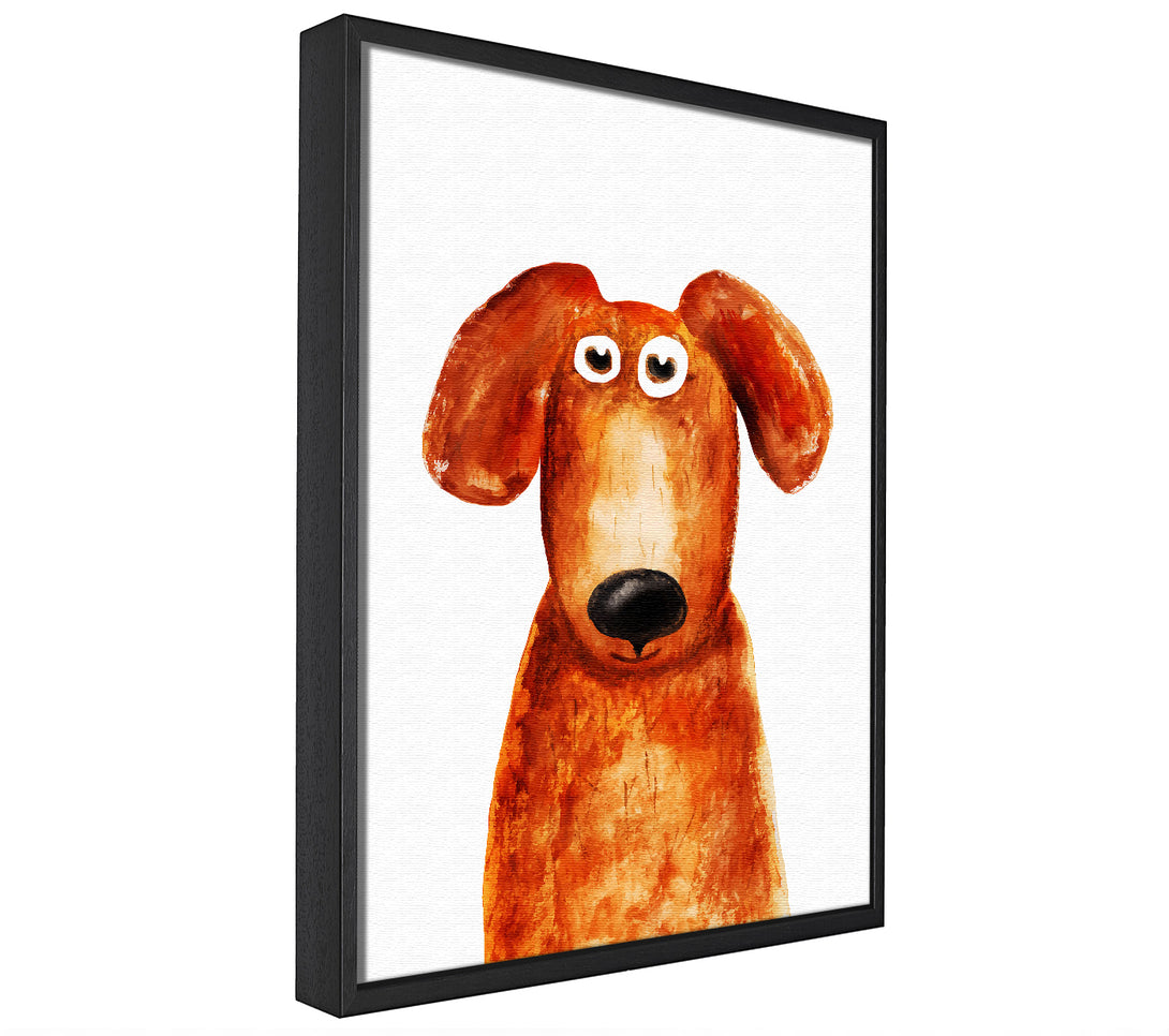 A picture of a Dog Love 1 framed canvas print sold by Wallart-Direct.co.uk