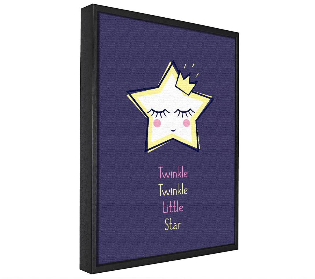 A picture of a Twinkle Twinkle framed canvas print sold by Wallart-Direct.co.uk