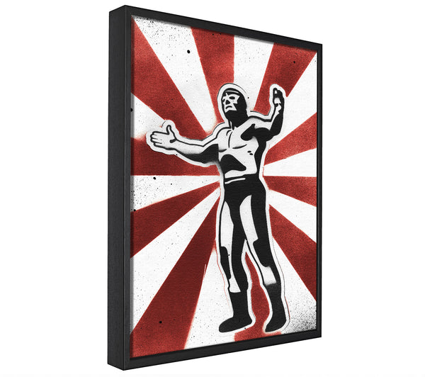 A picture of a Wrestling Hero framed canvas print sold by Wallart-Direct.co.uk