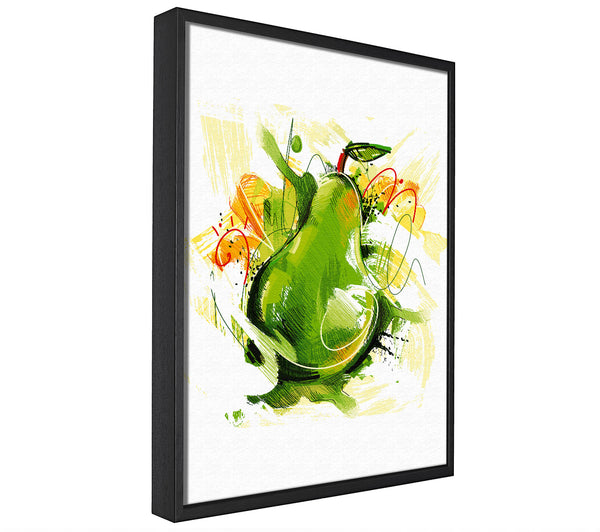 A picture of a Pear Time framed canvas print sold by Wallart-Direct.co.uk