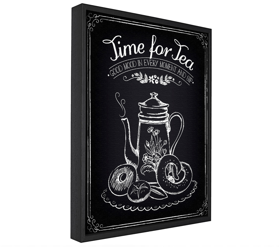 A picture of a Time For Tea 1 framed canvas print sold by Wallart-Direct.co.uk