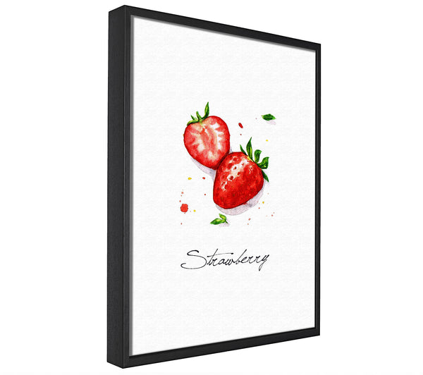 A picture of a Strawberries framed canvas print sold by Wallart-Direct.co.uk