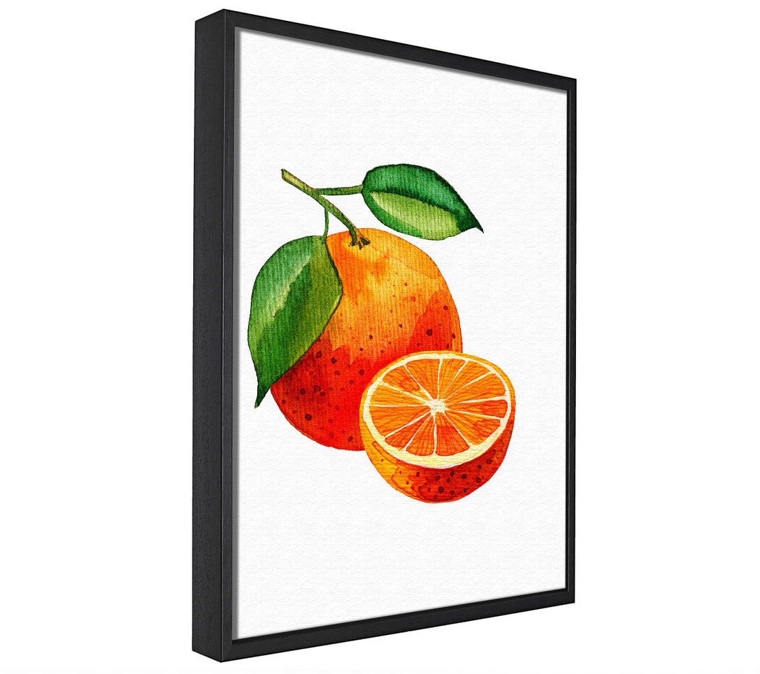 A picture of a Oranges framed canvas print sold by Wallart-Direct.co.uk