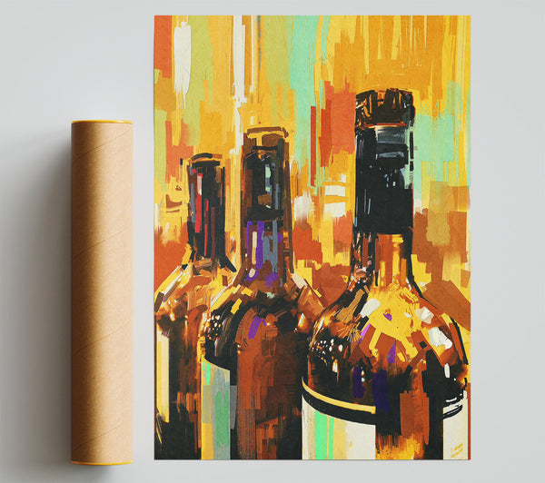 Retro Wine Bottles