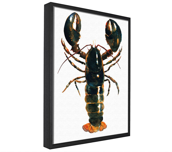 A picture of a Lobster framed canvas print sold by Wallart-Direct.co.uk