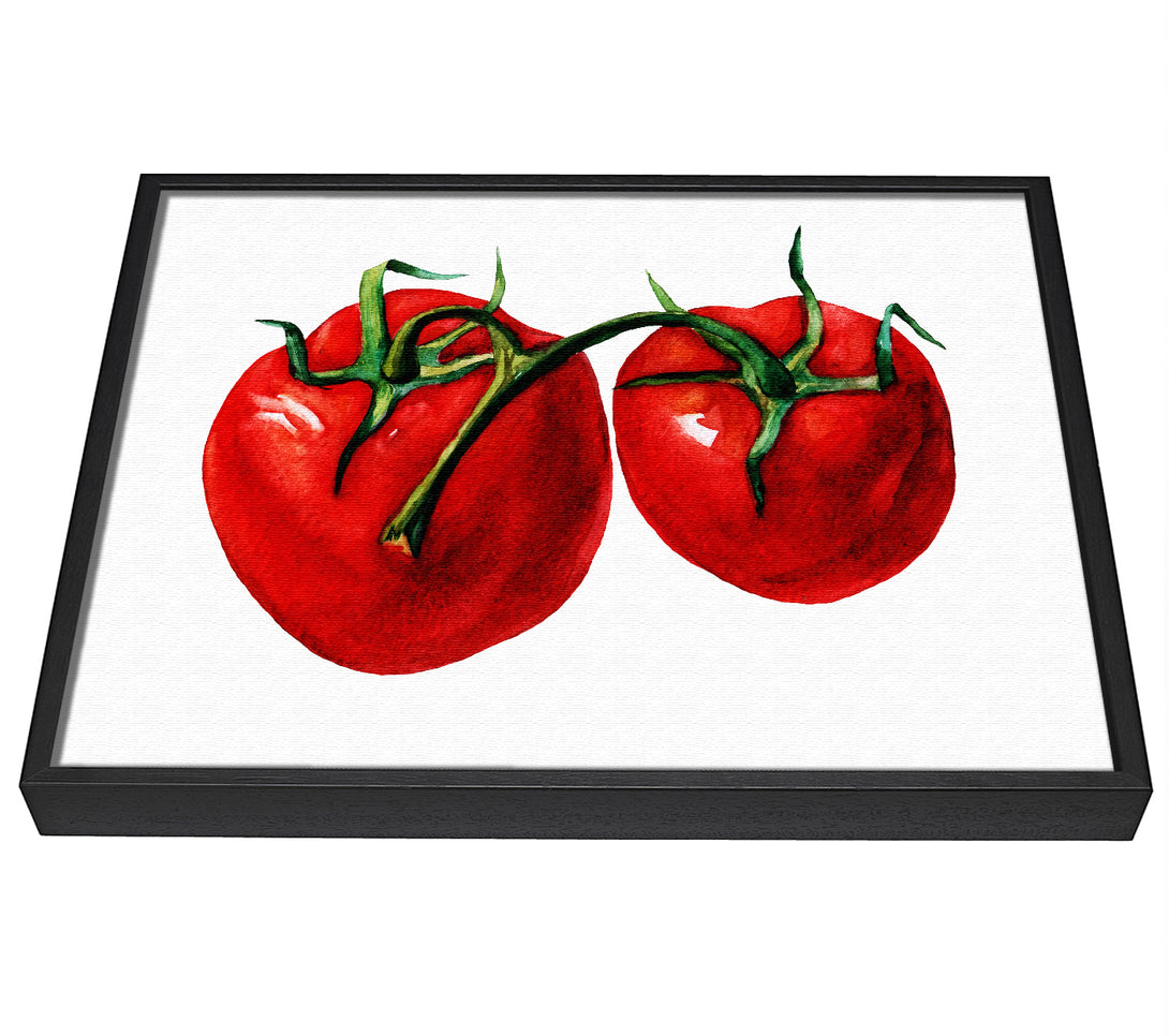 A picture of a Duo Tomato 2 framed canvas print sold by Wallart-Direct.co.uk