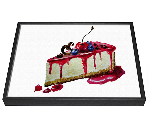 A picture of a Cheesecake Delight framed canvas print sold by Wallart-Direct.co.uk