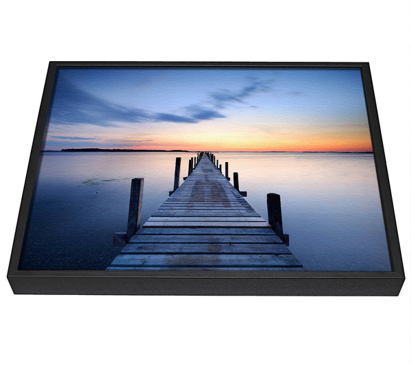 A picture of a Blue Perfection framed canvas print sold by Wallart-Direct.co.uk