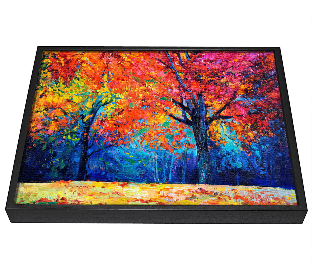 A picture of a Magical Autumn Forest framed canvas print sold by Wallart-Direct.co.uk