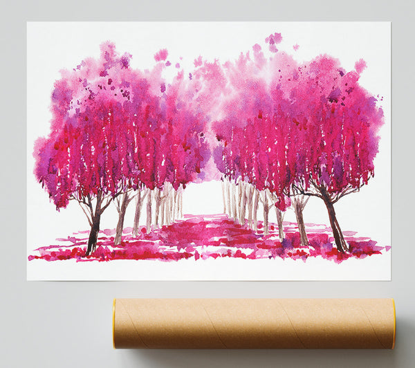 Pink Tree Walk