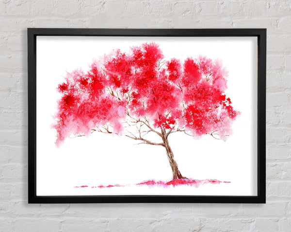 Pink Abstract Tree