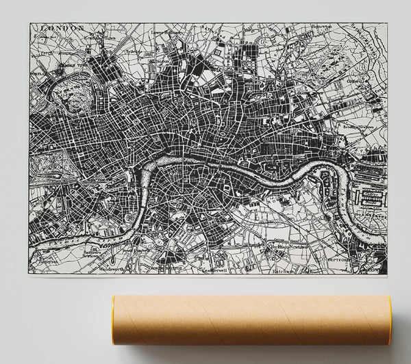 Old Map Of London