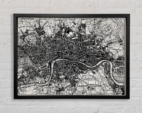 Old Map Of London