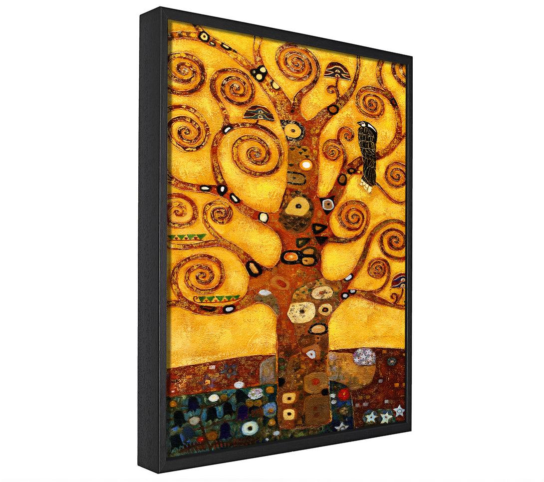 A picture of a Klimt Tree framed canvas print sold by Wallart-Direct.co.uk