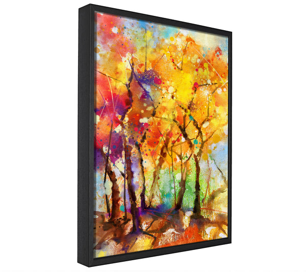 A picture of a Autumn Trees 2 framed canvas print sold by Wallart-Direct.co.uk