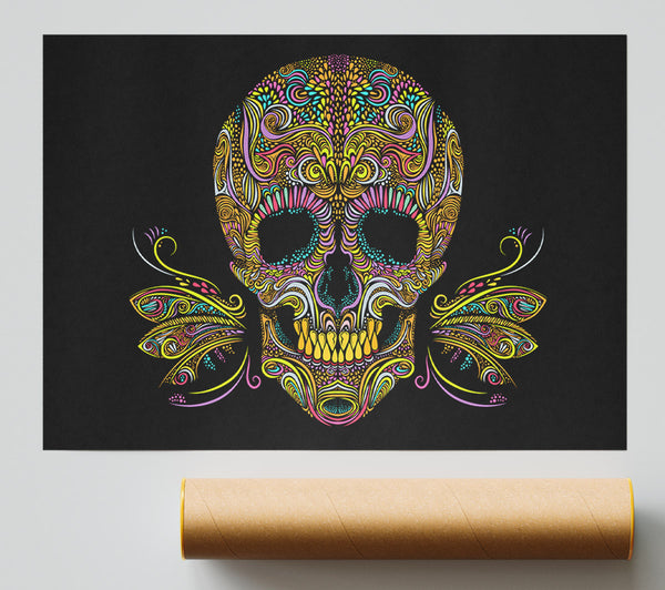 Colourful Mexican Skull