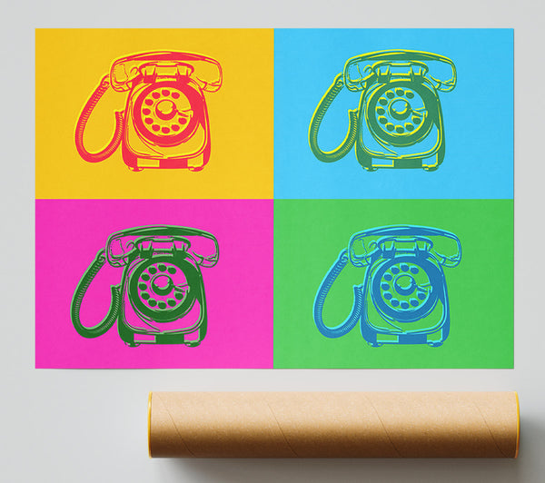 Pop Art Retro Telephones