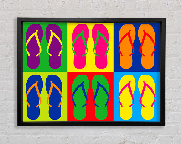 Pop Art Flip Flops