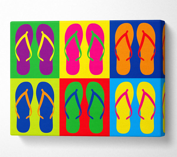 Pop Art Flip Flops