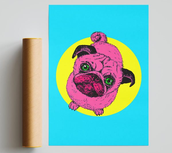 Pug Dog Pink