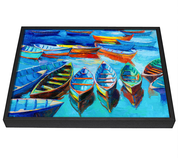 A picture of a Sailboat Waters framed canvas print sold by Wallart-Direct.co.uk