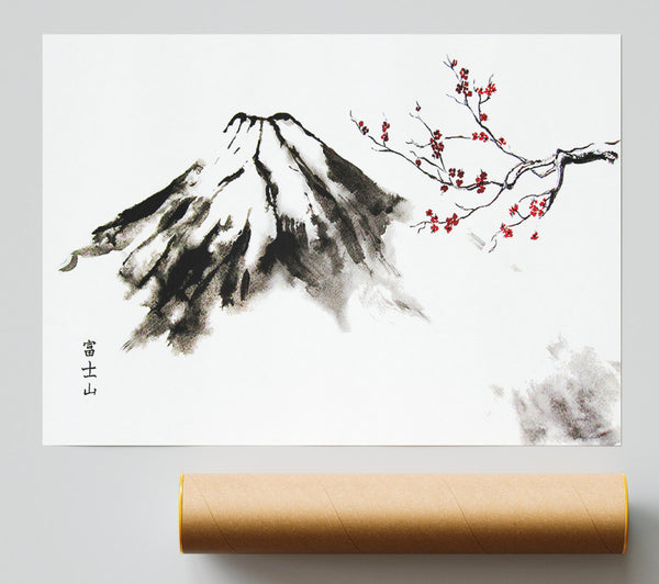 Japanese Cherry Blossom Mountain