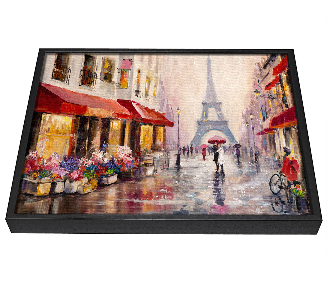 A picture of a Paris Streets framed canvas print sold by Wallart-Direct.co.uk