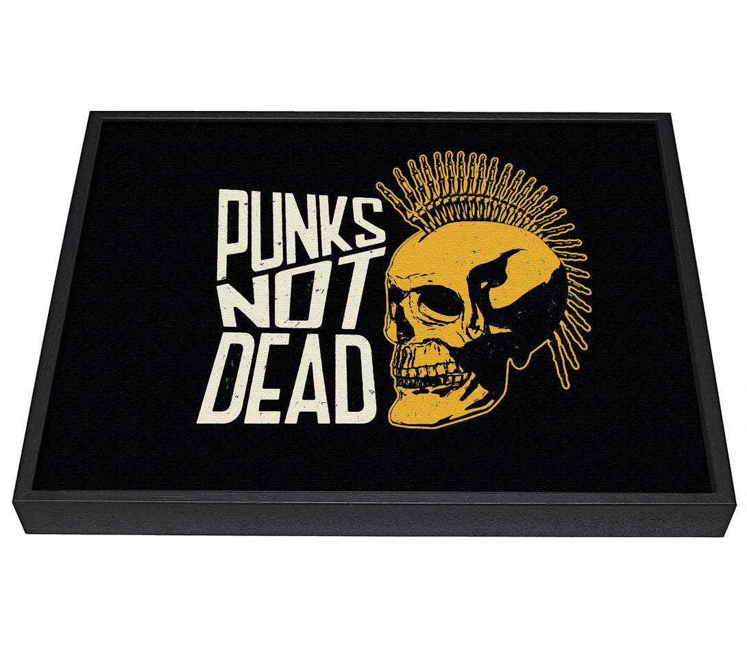 A picture of a Punks Not Dead 1 framed canvas print sold by Wallart-Direct.co.uk